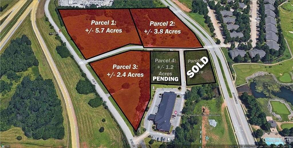 2.4 Acres of Commercial Land for Sale in Lowell, Arkansas