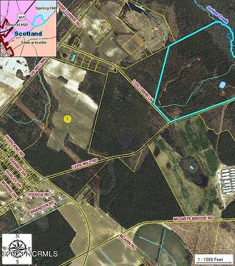 166 Acres of Land for Sale in Laurel Hill, North Carolina