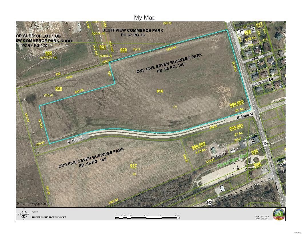 33.5 Acres of Commercial Land for Sale in Glen Carbon, Illinois