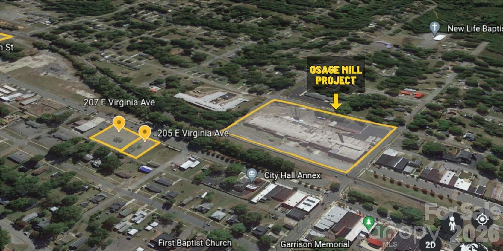 0.88 Acres of Mixed-Use Land for Sale in Bessemer City, North Carolina