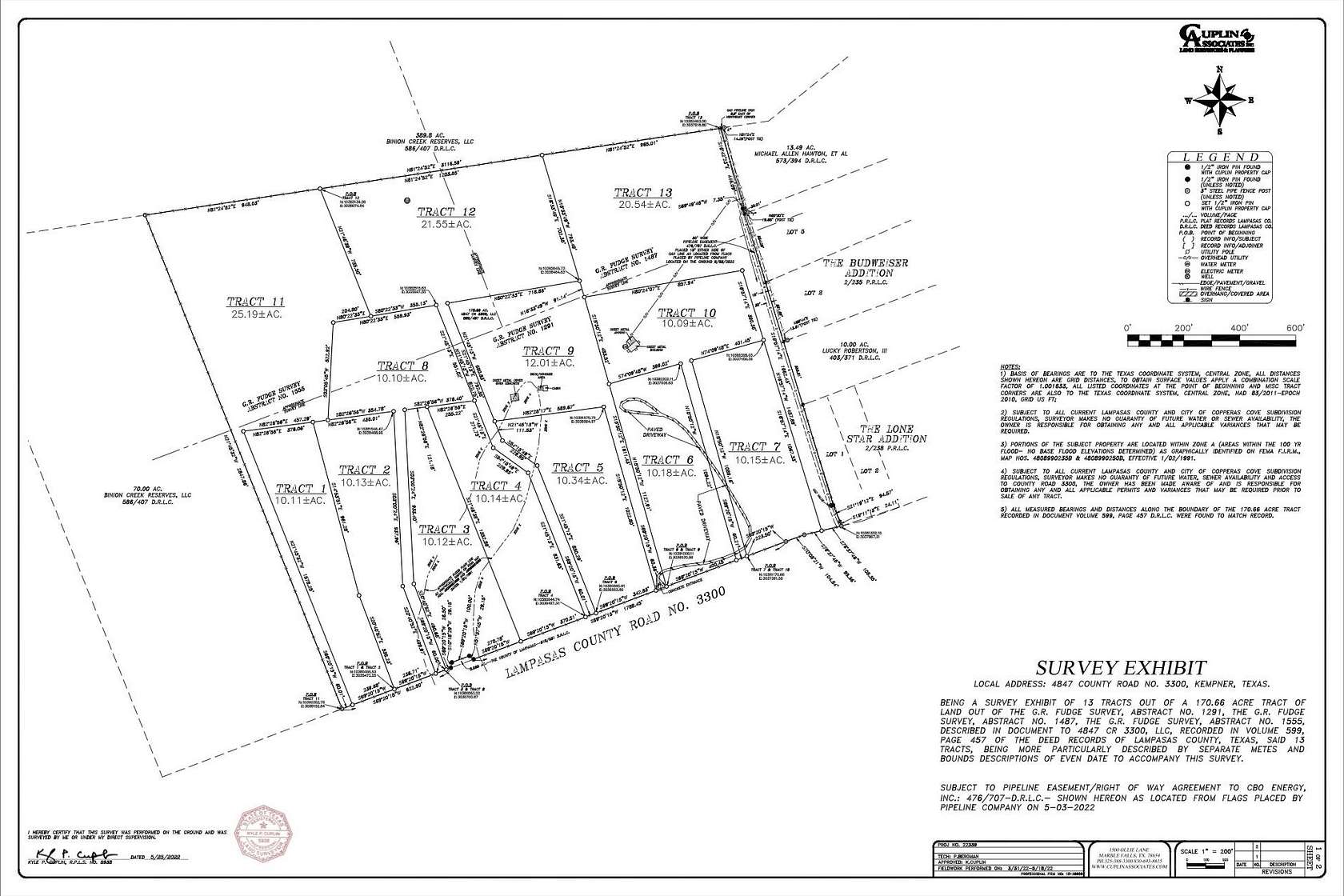 10.1 Acres of Agricultural Land for Sale in Kempner, Texas