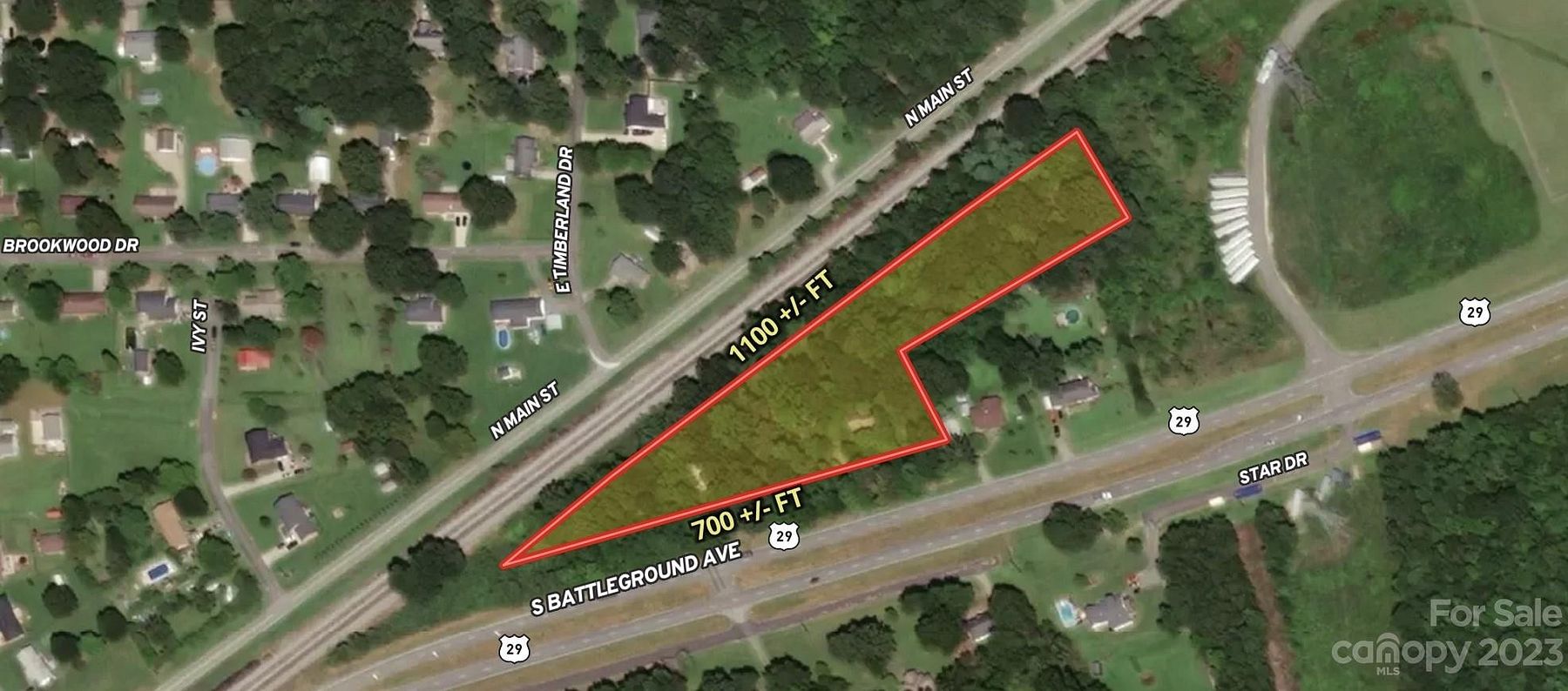 3.5 Acres of Commercial Land for Sale in Grover, North Carolina