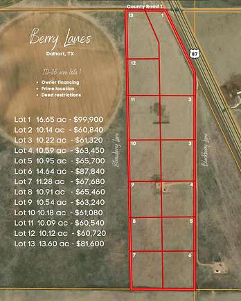10 Acres of Residential Land for Sale in Dalhart, Texas