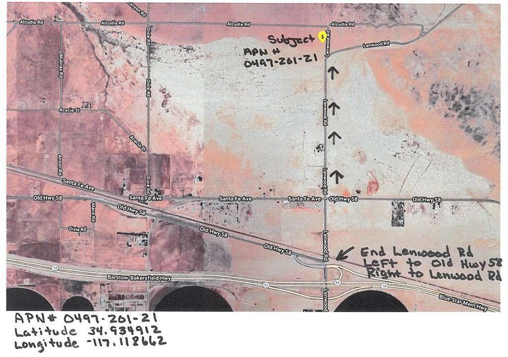 2.5 Acres of Land for Sale in Hinkley, California