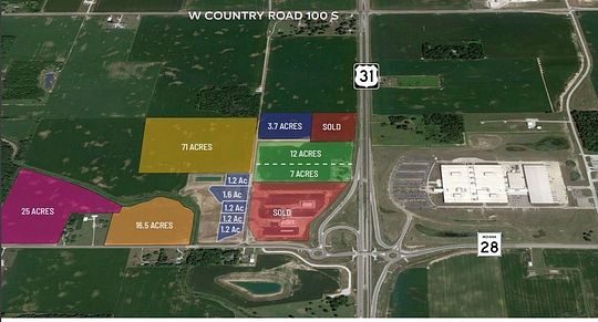 130 Acres of Land for Sale in Kempton, Indiana