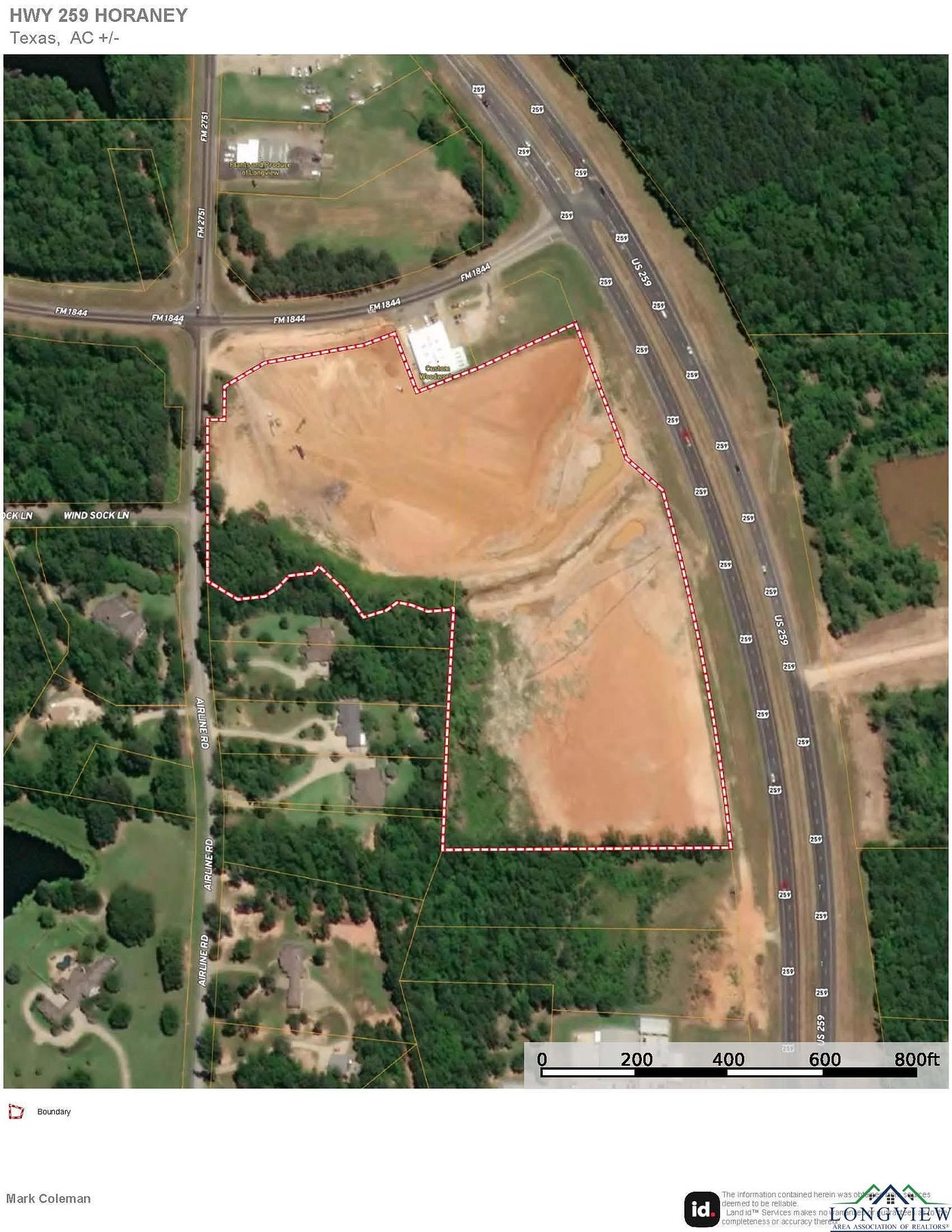 18 Acres of Commercial Land for Sale in Longview, Texas