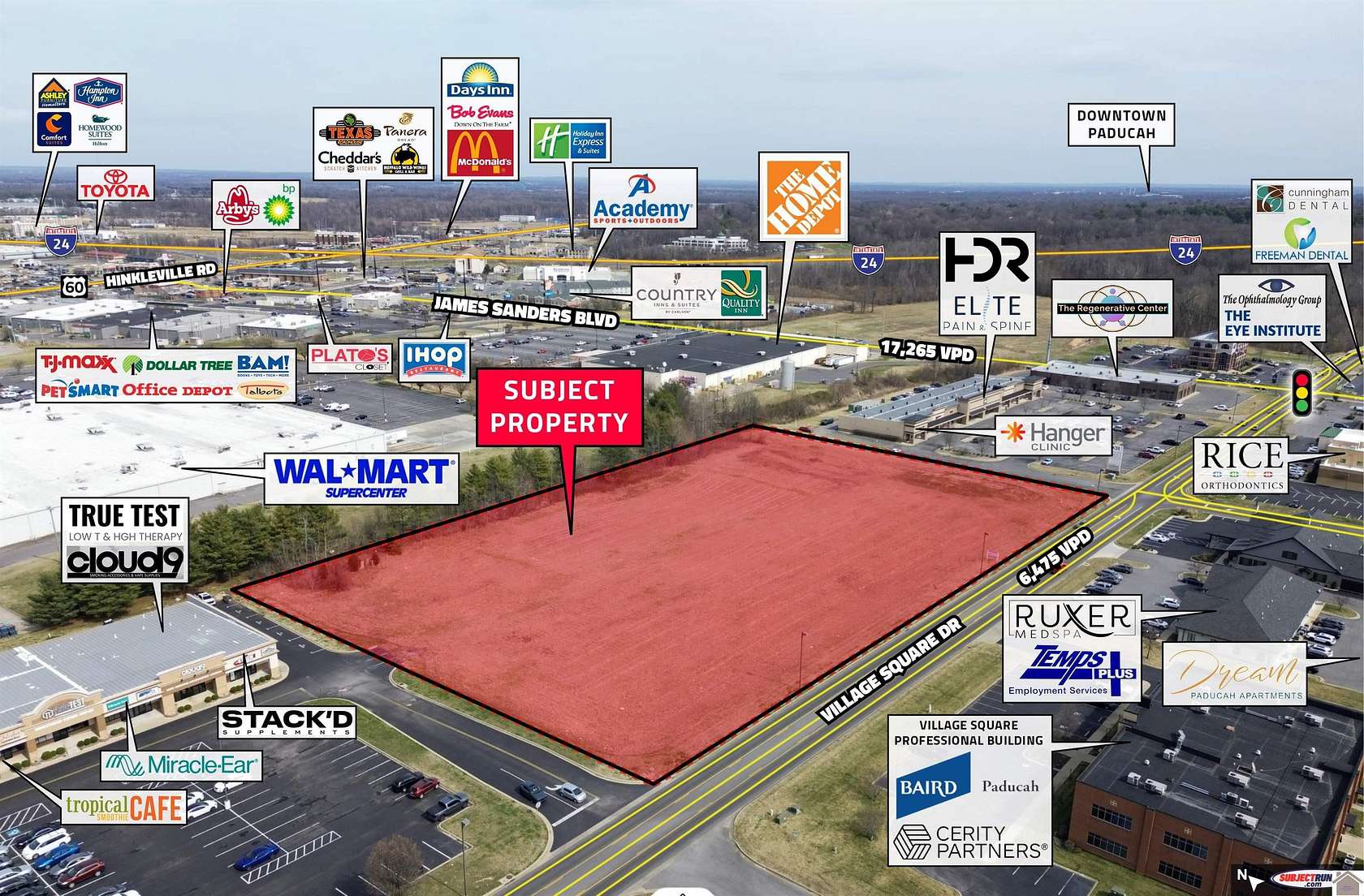 5.9 Acres of Commercial Land for Sale in Paducah, Kentucky