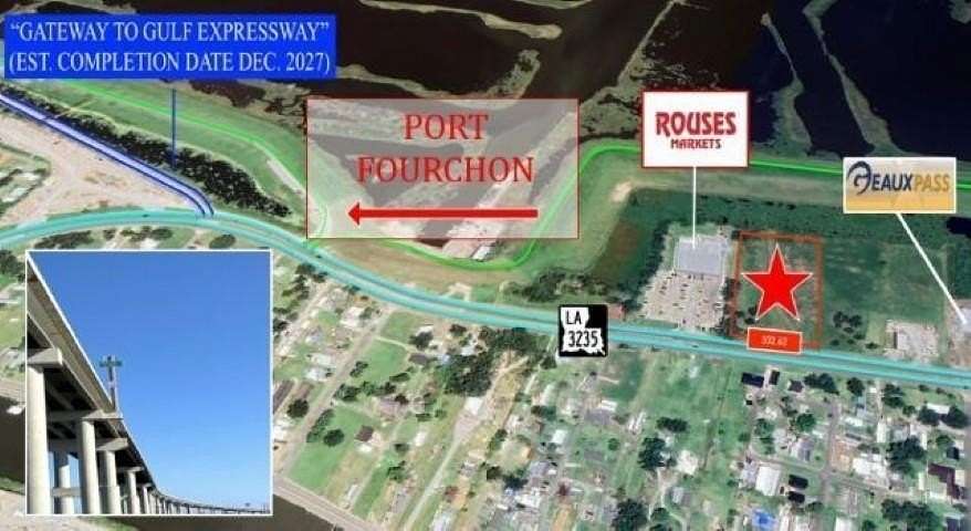 3.69 Acres of Commercial Land for Sale in Golden Meadow, Louisiana