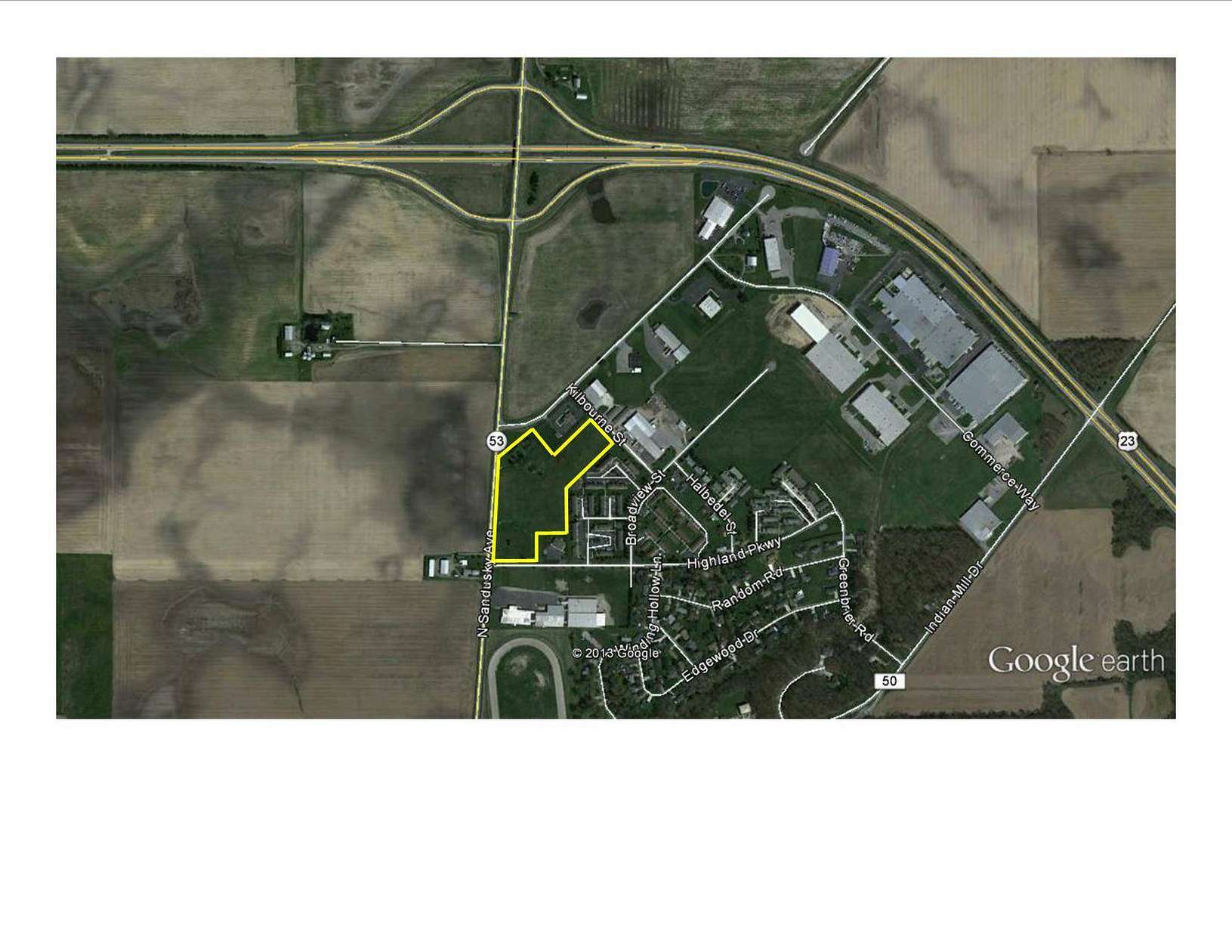 8.76 Acres of Commercial Land for Sale in Upper Sandusky, Ohio