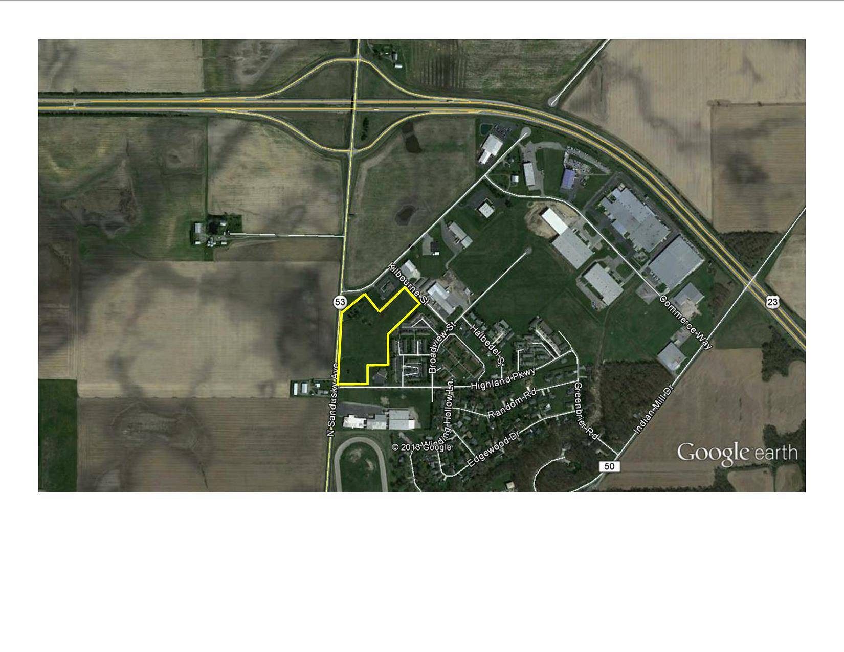 8.8 Acres of Commercial Land for Sale in Upper Sandusky, Ohio