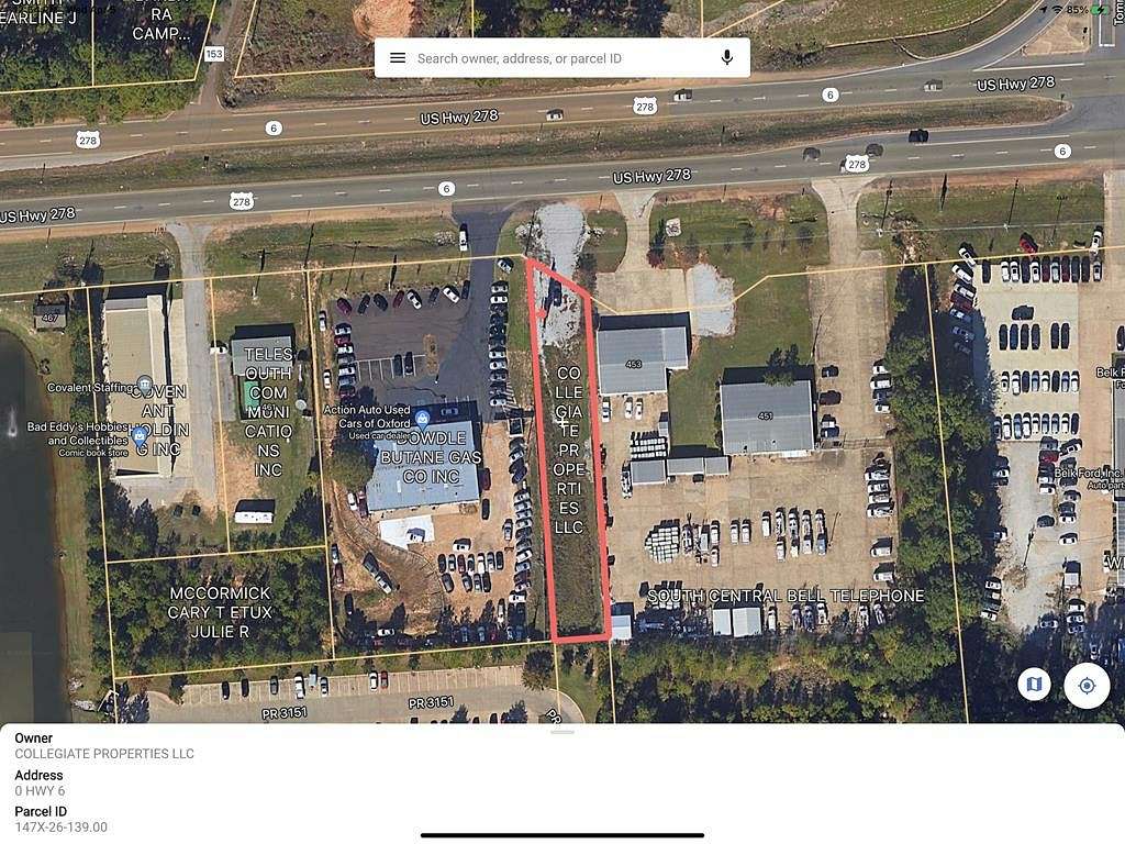 0.37 Acres of Commercial Land for Sale in Oxford, Mississippi