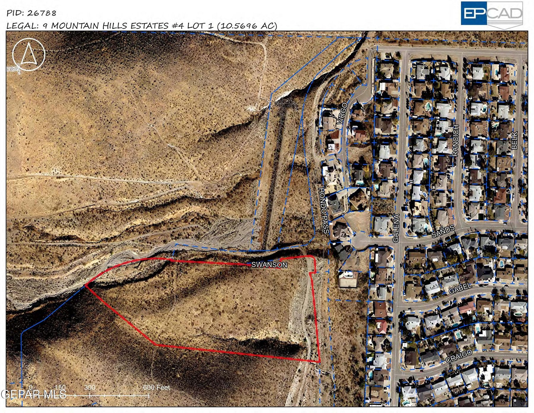 10.6 Acres of Land for Sale in El Paso, Texas