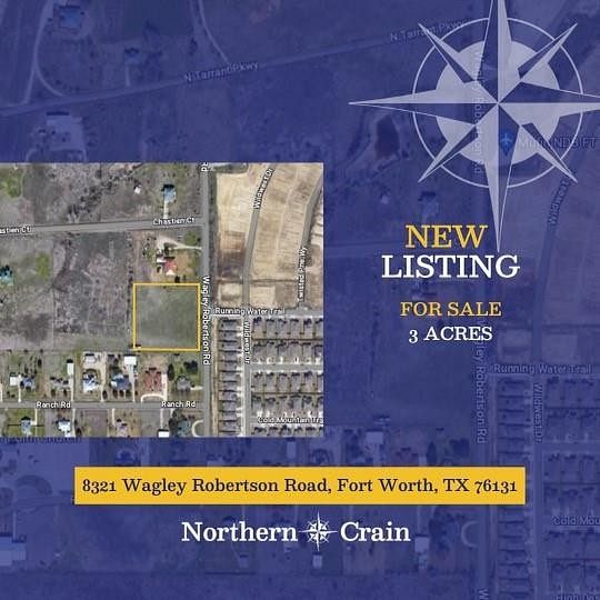 3 Acres of Residential Land for Sale in Fort Worth, Texas