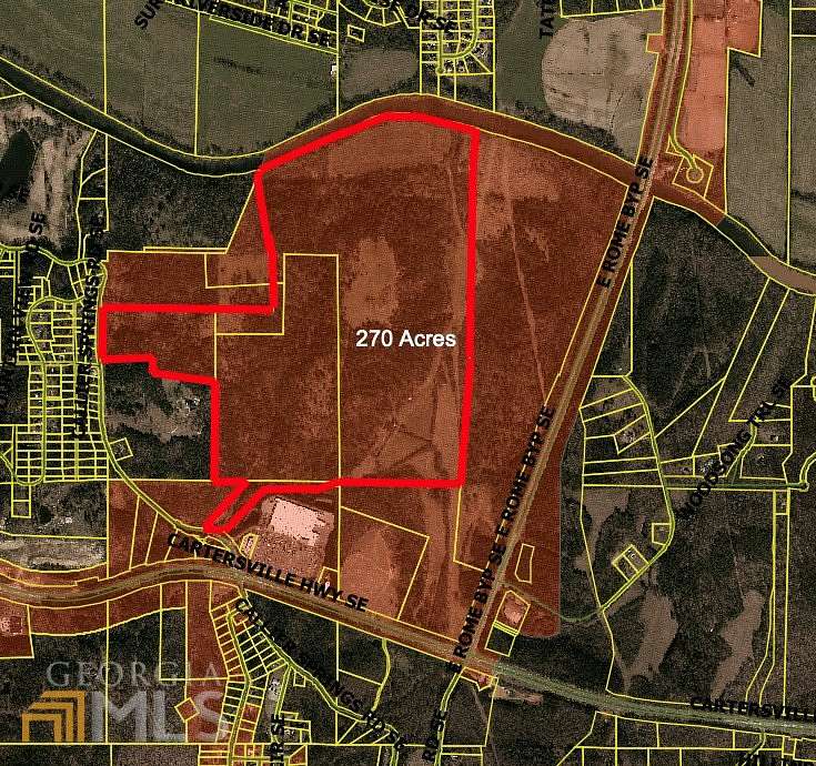 270 Acres of Mixed-Use Land for Sale in Rome, Georgia