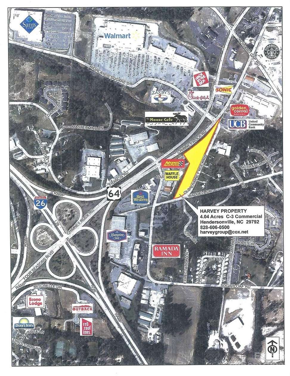 4 Acres of Commercial Land for Sale in Hendersonville, North Carolina