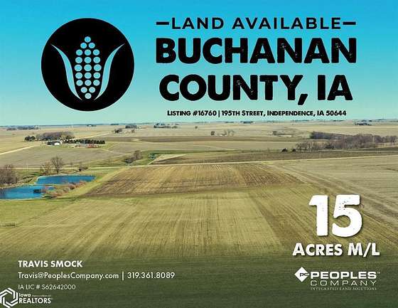 15 Acres of Agricultural Land for Sale in Independence, Iowa