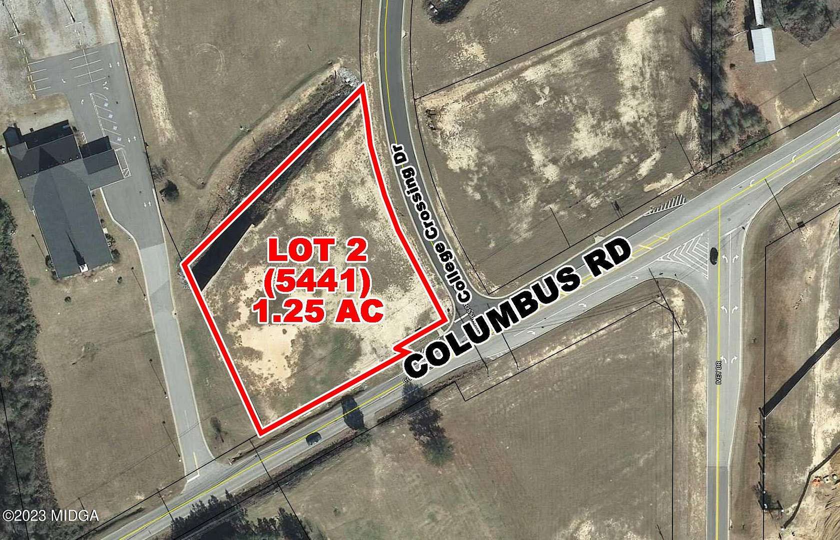 1.25 Acres of Commercial Land for Sale in Macon, Georgia