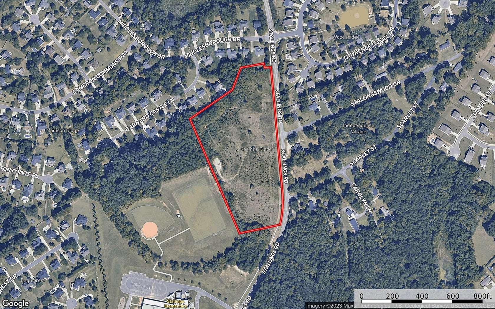 10 Acres of Land for Sale in Stallings, North Carolina