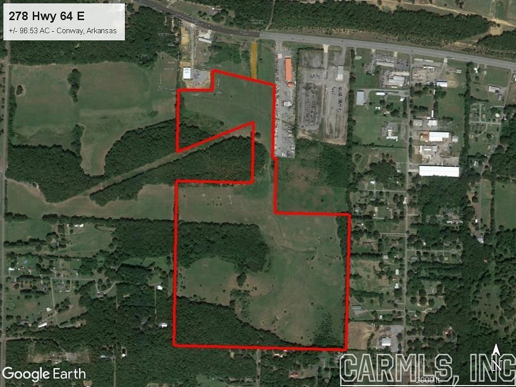 96.5 Acres of Land for Sale in Conway, Arkansas