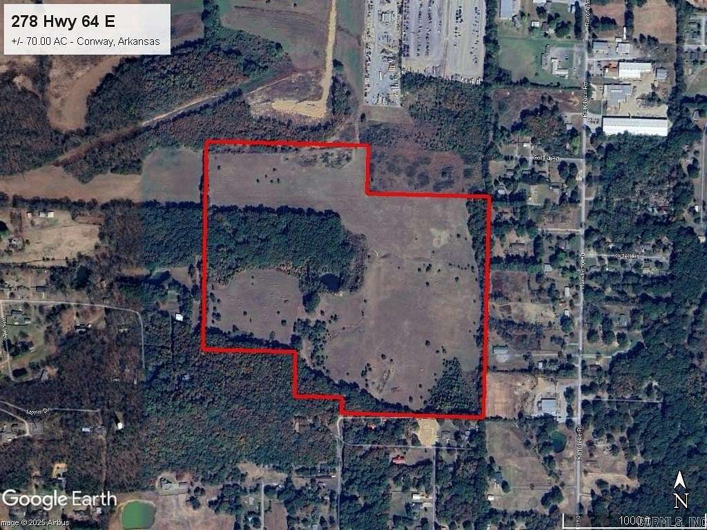 70 Acres of Land for Sale in Conway, Arkansas
