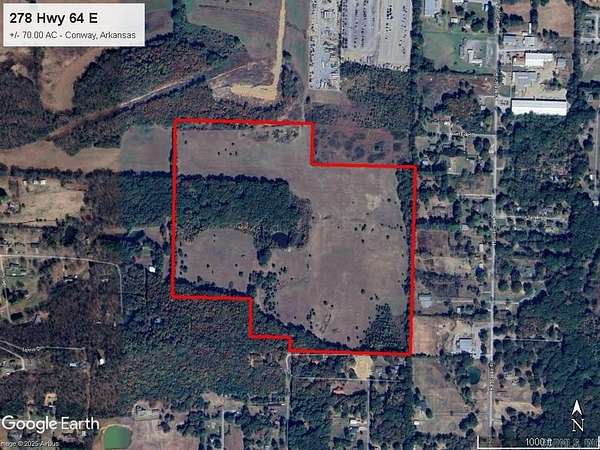 70 Acres of Land for Sale in Conway, Arkansas