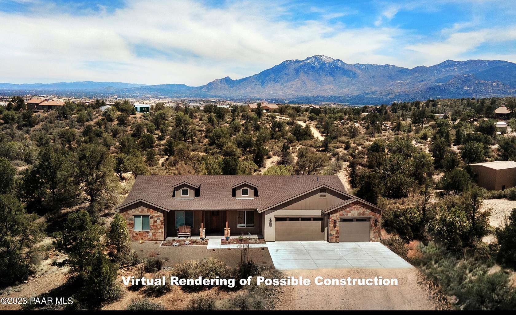 4 Acres of Residential Land with Home for Sale in Prescott, Arizona