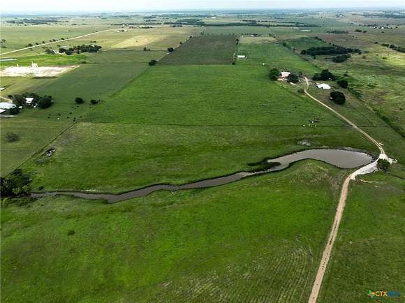 71 Acres of Agricultural Land with Home for Sale in Shiner, Texas