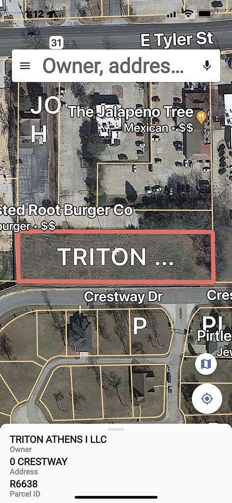 1.1 Acres of Commercial Land for Sale in Athens, Texas