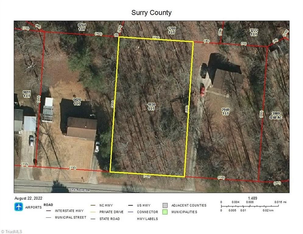 0.5 Acres of Land for Sale in Mount Airy, North Carolina