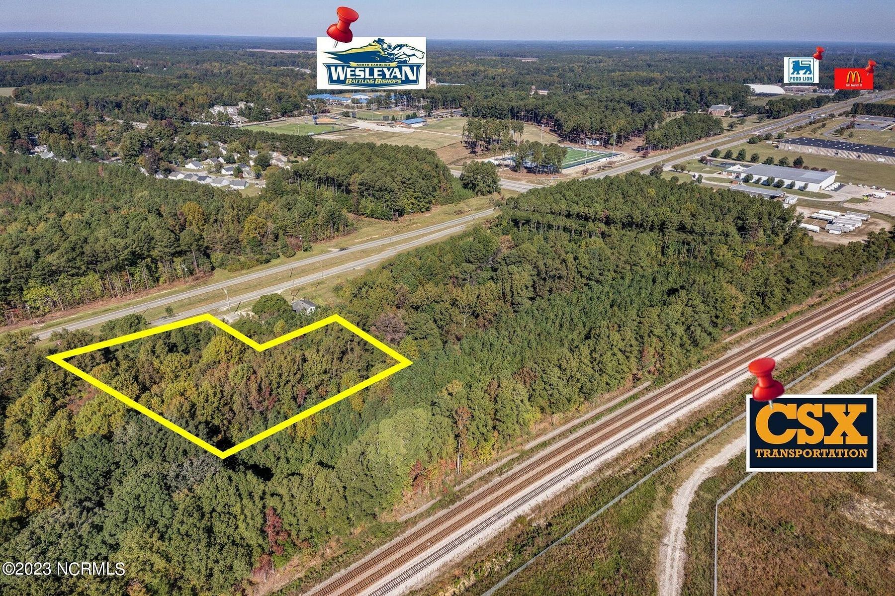 1.3 Acres of Commercial Land for Sale in Rocky Mount, North Carolina
