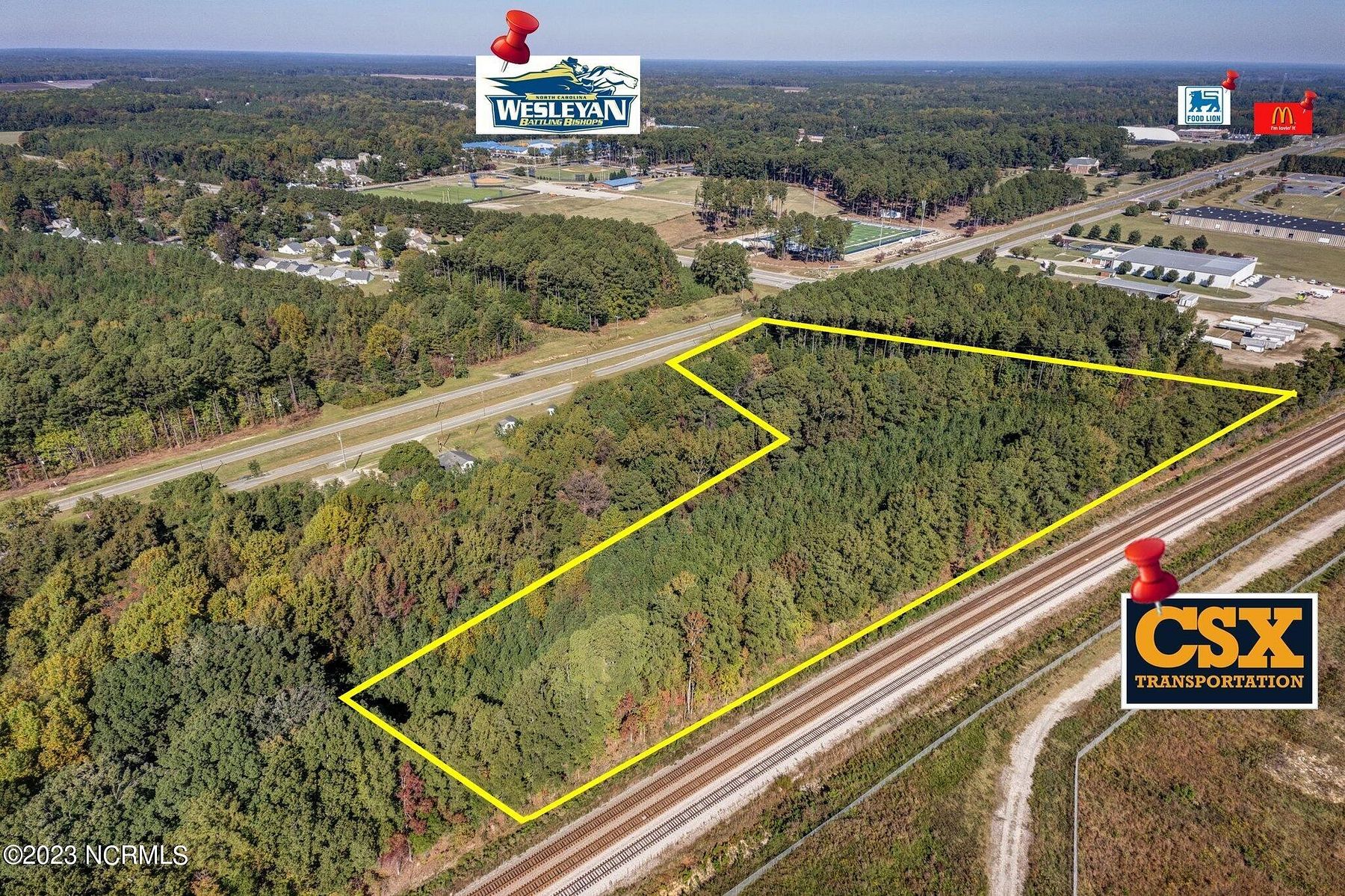5.5 Acres of Commercial Land for Sale in Rocky Mount, North Carolina