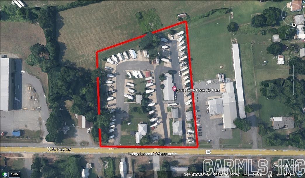 3.2 Acres of Improved Commercial Land for Sale in North Little Rock, Arkansas