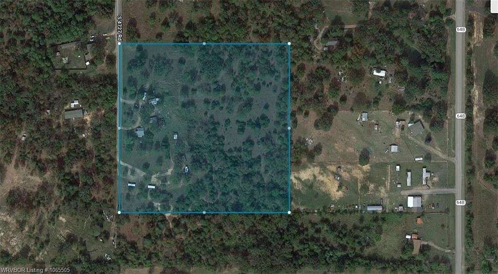 10 Acres of Recreational Land with Home for Sale in Muldrow, Oklahoma