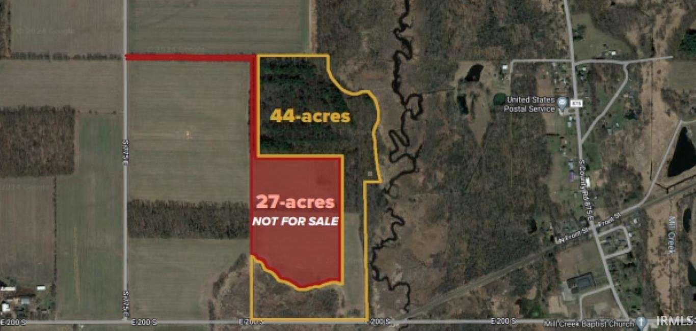 44 Acres of Recreational Land & Farm for Auction in Mill Creek, Indiana
