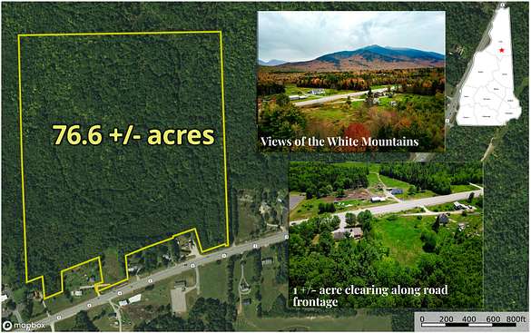 76.6 Acres of Recreational Land for Sale in Gorham, New Hampshire