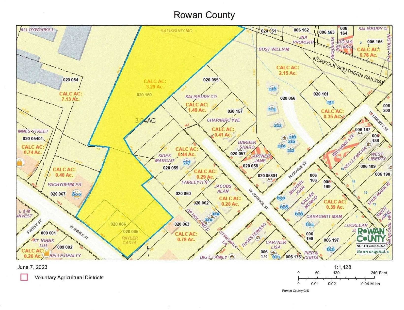3.6 Acres of Residential Land for Sale in Salisbury, North Carolina