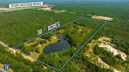 30 Acres of Improved Land for Sale in Crestview, Florida