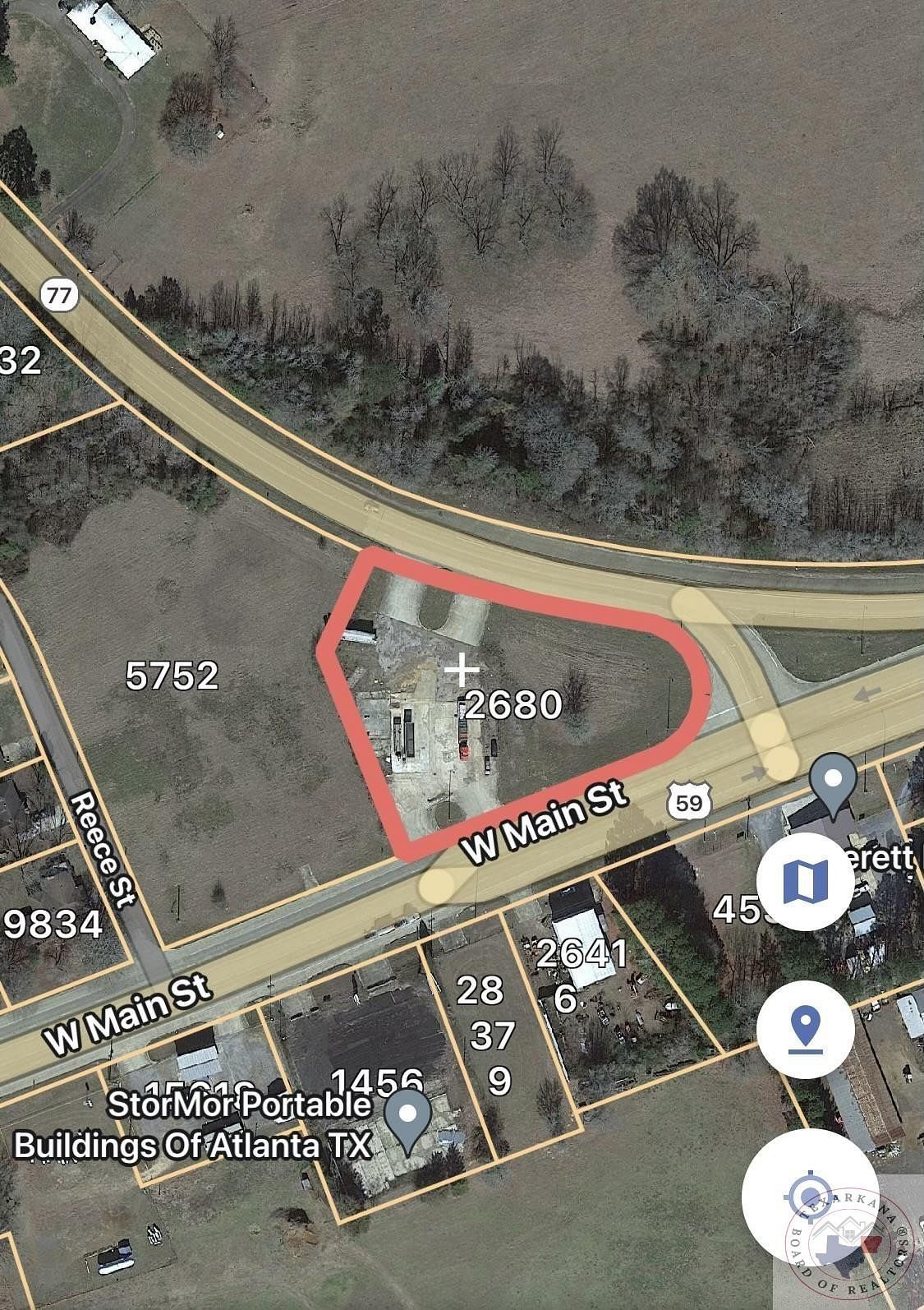 0.83 Acres of Commercial Land for Sale in Atlanta, Texas