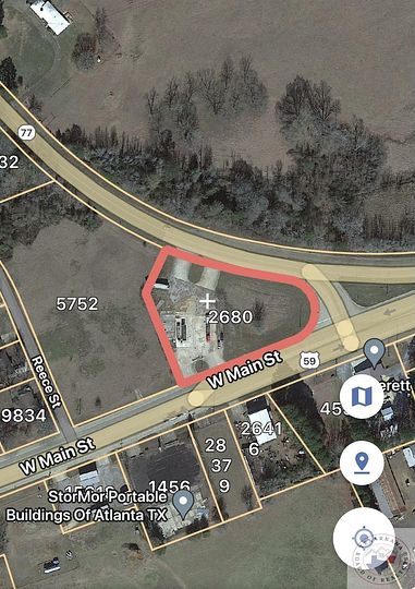 0.83 Acres of Commercial Land for Sale in Atlanta, Texas