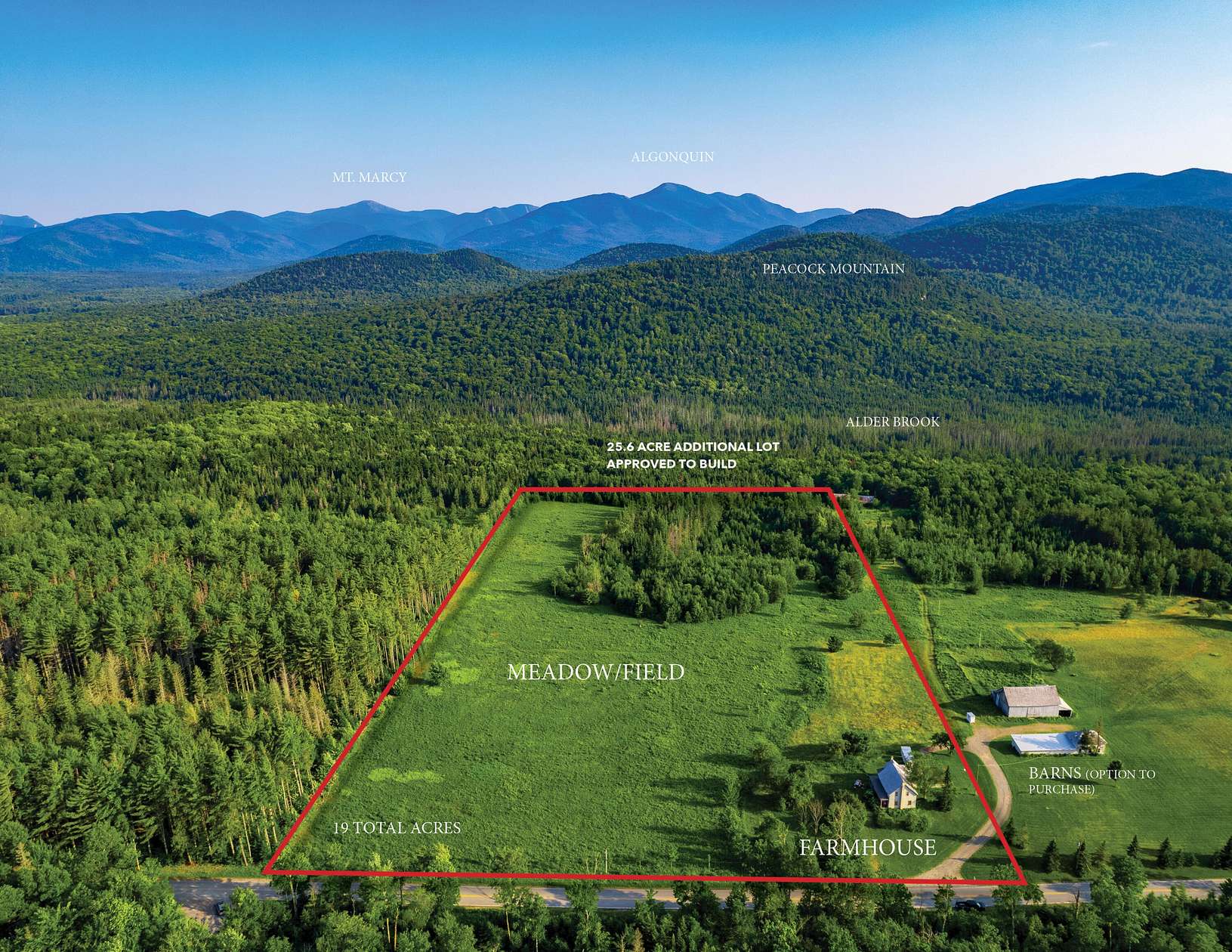 44.6 Acres of Land with Home for Sale in Lake Placid, New York
