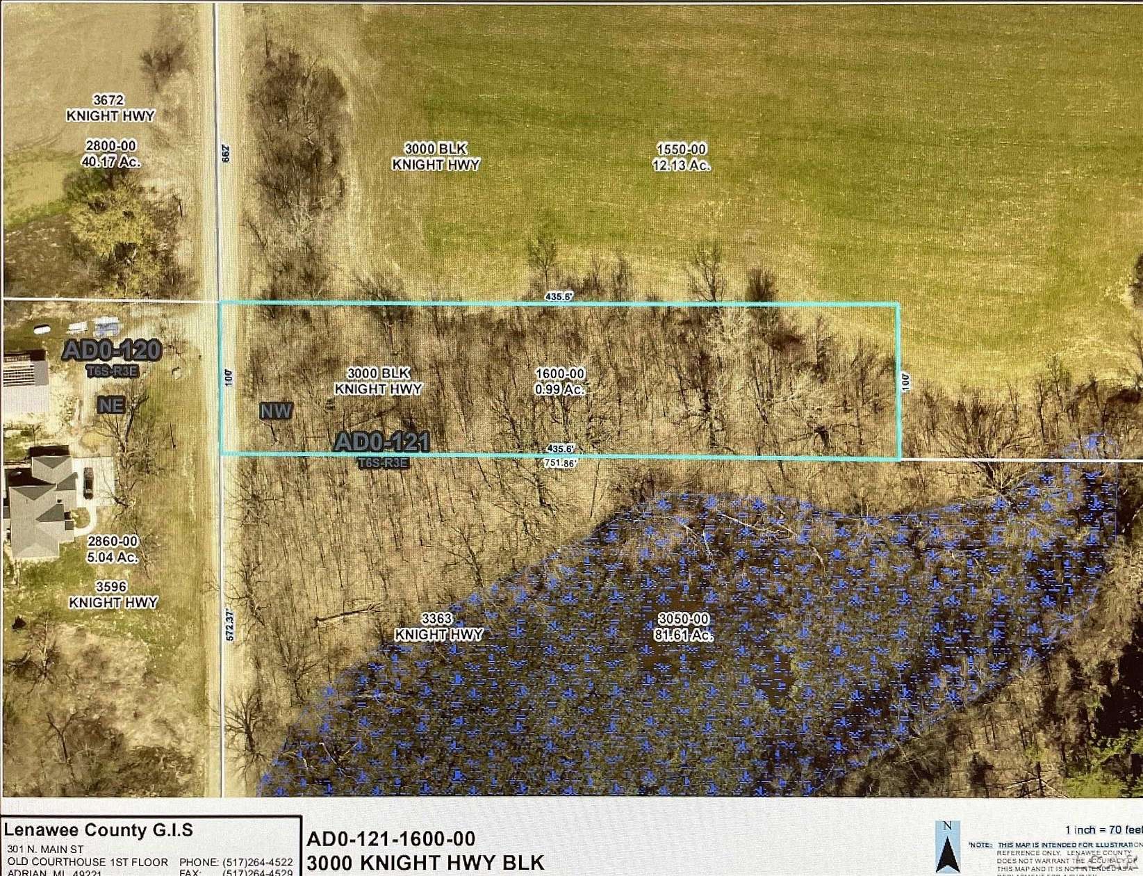 1 Acre of Residential Land for Sale in Adrian, Michigan