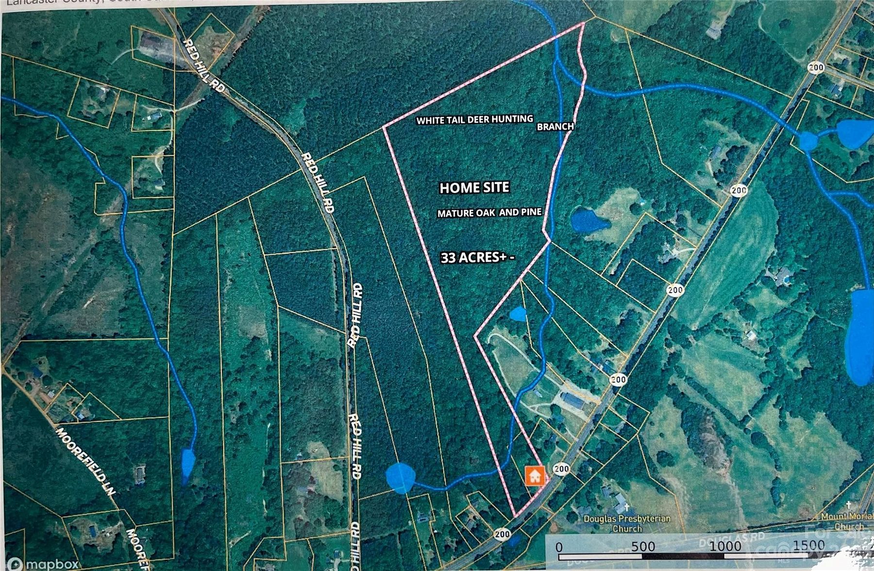 33.5 Acres of Recreational Land for Sale in Lancaster, South Carolina