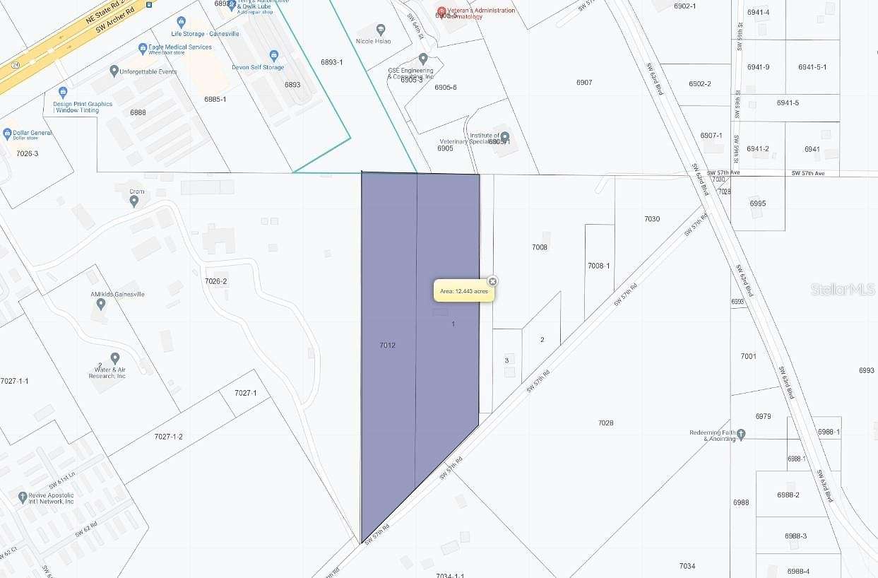 12.8 Acres of Land for Sale in Gainesville, Florida