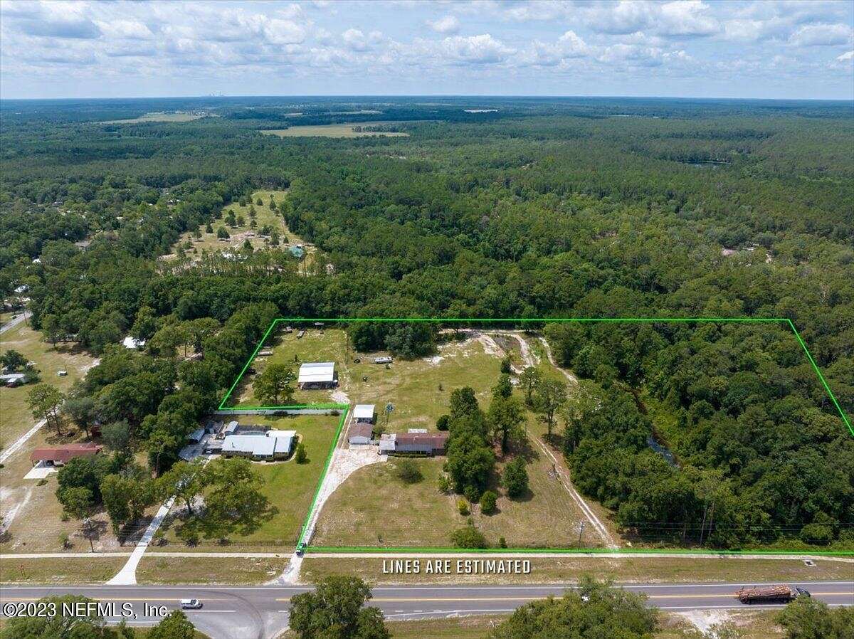 12.63 Acres of Land with Home for Sale in Green Cove Springs, Florida