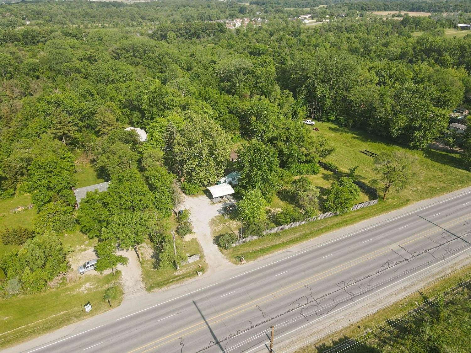 8.63 Acres of Residential Land with Home for Sale in Cedar Lake, Indiana