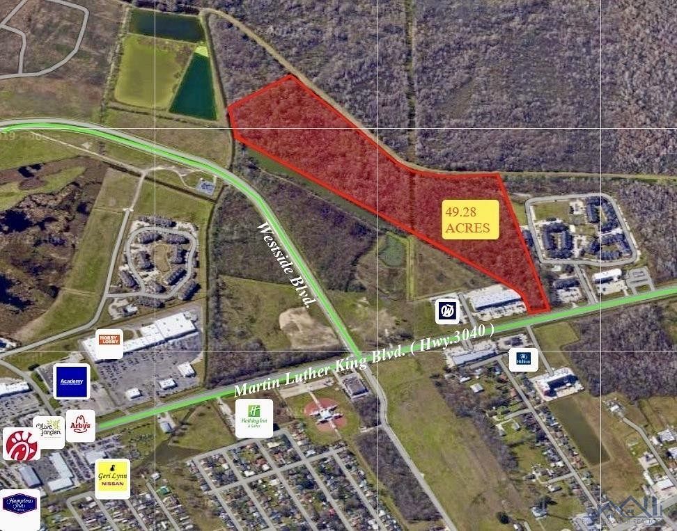 49.3 Acres of Commercial Land for Sale in Houma, Louisiana