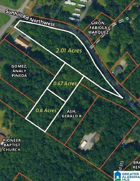 3.6 Acres of Residential Land for Sale in Center Point, Alabama