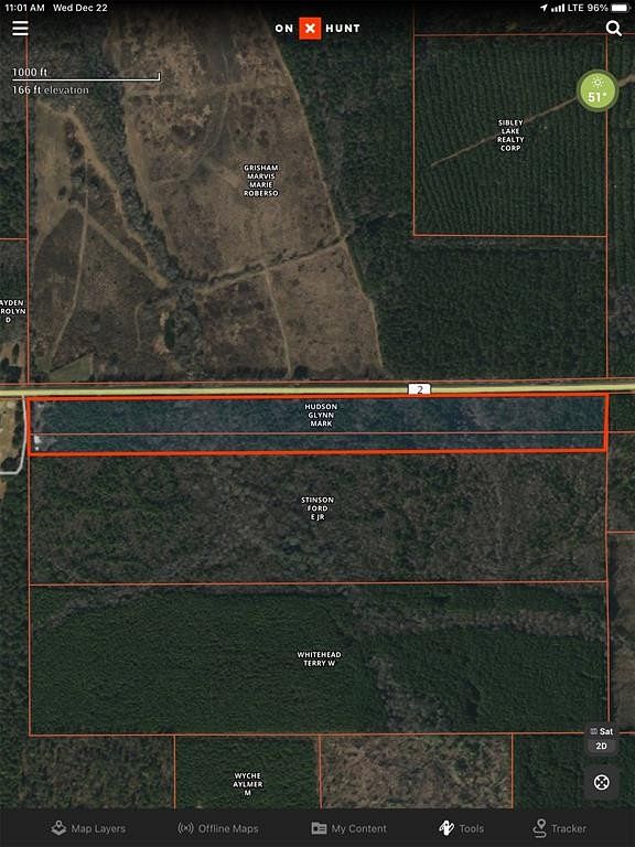 33 Acres of Recreational Land for Sale in Plain Dealing, Louisiana