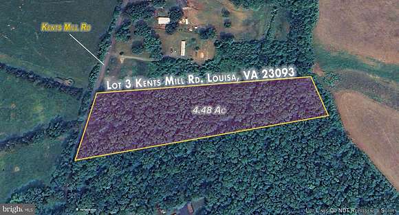 4.5 Acres of Agricultural Land for Sale in Louisa, Virginia