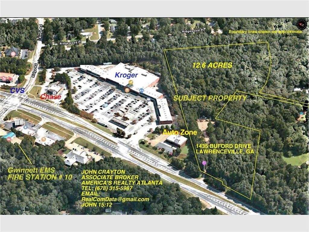 4.4 Acres of Commercial Land for Sale in Lawrenceville, Georgia